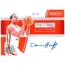 Darius Acuff 2026 Panini Private Signings Red Rookie Autograph Card 29/99