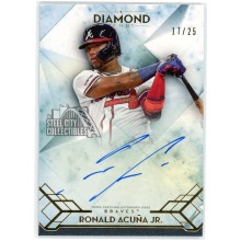 Ronald Acuna 2020 Topps Diamond Icons Auto Card #AC-RA 17/25