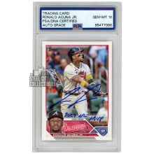 Ronald Acuna Jr 2023 Topps "2023 NL MVP" Autograph Card #150 PSA/DNA 10