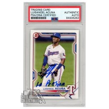 Luisangel Acuna 2021 Bowman Draft "La Presion" Autograph Card #BD-81 PSA/DNA