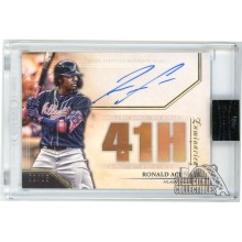 Ronald Acuna 2020 Topps Luminaries Hit Kings Autograph Card #HK-ROA 02/15