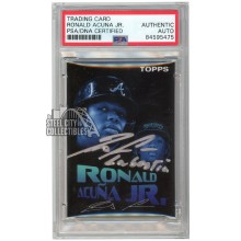 Ronald Acuna Jr 2021 Topps Project 70 Autograph "La Bestia" Card #4 PSA/DNA (Silver)