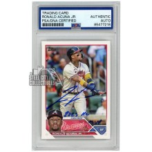 Ronald Acuna Jr 2023 Topps "2023 NL MVP" Autograph Card #150 PSA/DNA