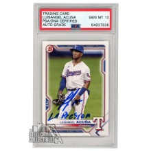 Luisangel Acuna 2021 Bowman Draft "La Presion" Autograph Card #BD-81 PSA/DNA 10