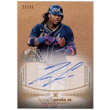 Ronald Acuna Jr 2021 Topps Definitive Defining Images Autograph #DIA-RAJ 23/25