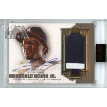 Ronald Acuna Jr 2019 Topps Dynasty Dynastic Decoration Patch Autograph Card #DAP-RA4 9/10