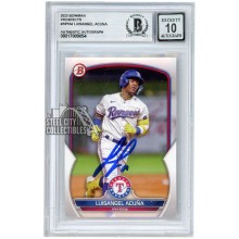 Luisangel Acuna 2023 Bowman Autograph Card #BP-104 BAS 10