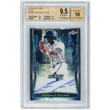 Ronald Acuna 2018 Leaf Flash Blue Rookie Autograph Card #BA-RA1 31/50 BGS 9.5 Gem Mint