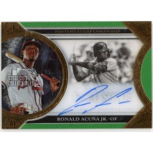 Ronald Acuna Jr 2020 Five Star Pentamerous Penmanship Autograph Card PP-RAJ 4/10