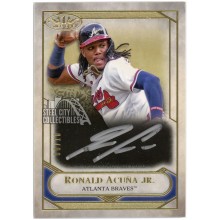 Ronald Acuna Jr 2021 Topps Tier One Talent Autograph Card #T1TA-RAC 6/10