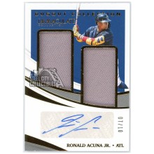 Ronald Acuna Jr 2021 Panini Immaculate Dugout Collection Autograph 7/10