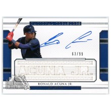 Ronald Acuna 2018 Panini National Treasures Signature Names RC Patch Auto 63/99