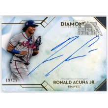 Ronald Acuna 2020 Topps Diamond Icons Auto Card #DIA-RAJ 19/25