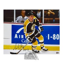 Adam Oates HOF 12 Autographed Boston Bruins 16x20 Hockey Photo - BAS
