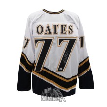Adam Oates Autographed Washington Custom White Hockey Jersey - BAS
