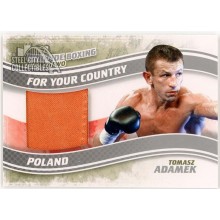 Tomasz Adamek 2011 ITG Ringside Boxing For Your Country Silver Trunks Card #FYC-11 (Orange)