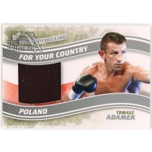 Tomasz Adamek 2011 ITG Ringside Boxing For Your Country Silver Trunks Card #FYC-11 (Black)
