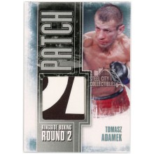 Tomasz Adamek 2011 ITG Ringside Boxing Silver Fight-Worn Patch #P-01 (B)