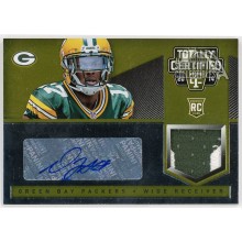 Davante Adams 2014 Panini Totally Certified Platinum Gold RC Patch Auto 14/25