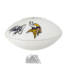 Adrian Peterson Autographed Minnesota Vikings White Panel Football - BAS