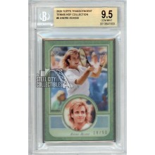 Andre Agassi 2020 Topps Transcendent Tennis HOF Card #6 /50 BGS 9.5