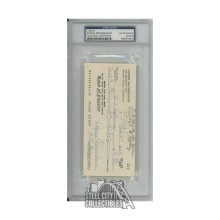 Agnes Moorehead Autographed Check - PSA/DNA