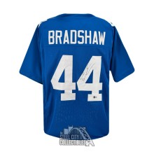 Ahmad Bradshaw Autographed New York Custom Blue Football Jersey - BAS