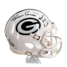 Ahman Green Bears Still Suck Autographed Green Bay Packers 2024 ALT Mini Helmet - JSA