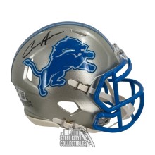 Aidan Hutchinson Autographed Detroit Lions Speed Mini Football Helmet - BAS
