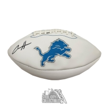 Aidan Hutchinson Autographed Detroit Lions White Logo Football - BAS