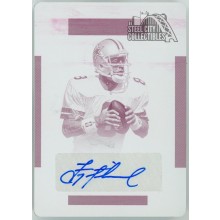 Troy Aikman 2018 Panini National Treasures Printing Plate Auto Card #S-TA 1/1