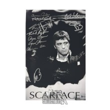 Al Pacino Autographed Scarface Multi Signed 12x17 Photo - BAS LOA