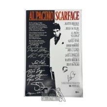 Al Pacino Autographed Scarface Multi Signed 12x17 Photo - BAS LOA (Poster)
