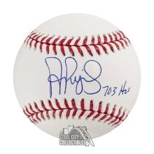 Albert Pujols 703 HRs Autographed Official MLB Baseball - BAS