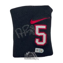 Albert Pujols Autographed Game Used Black #5 Wristband - MLB