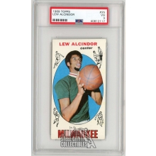 Lew Alcindor 1969-70 Topps Basketball Rookie Card #25 PSA 3