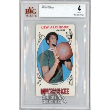 Lew Alcindor 1969-70 Topps Basketball Rookie Card #25 BVG 4 (763)
