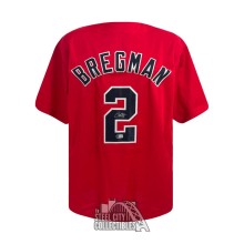 Alex Bregman Autographed Boston Custom Red Baseball Jersey - BAS
