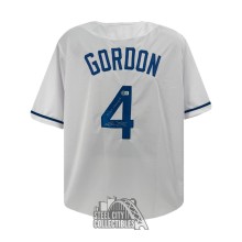 Alex Gordon 15 WS Champs Autographed Kansas City Custom White Baseball Jersey - BAS