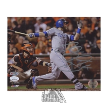 Alex Gordon Autographed 2014 World Series Kansas City Royals 8x10 Photo - JSA COA (Silver Ink)