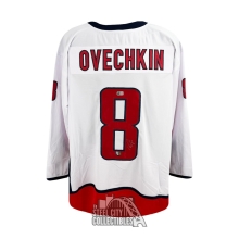 Alexander Ovechkin Autographed Washington Custom White Hockey Jersey - BAS
