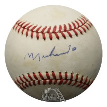 Muhammad Ali Autographed OAL Bobby Brown Baseball W/ Toning- PSA/DNA LOA AN04236