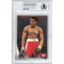 Muhammad Ali 1991 All World Promo Autograph Card BAS