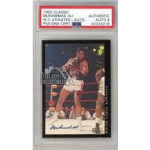 Muhammad Ali 1992 Classic World Class Athletes Autograph Card PSA Authentic AUTO 8