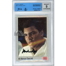 Muhammad Ali 1991 AW Sports Boxing Bonus Autograph Card #22 BAS/JSA Authentic BAS 9