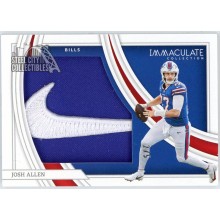 Josh Allen 2022 Panini Immaculate Insignias Nike Logo Patch Card #IL-JAL 2/5