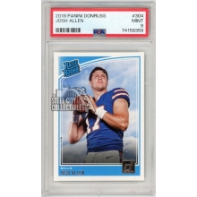 Josh Allen 2018 Panini Donruss Rated Rookie Card #304 PSA 9