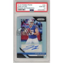 Josh Allen 2018 Panini Prizm Rookie Autograph Card #RA-JA PSA 10