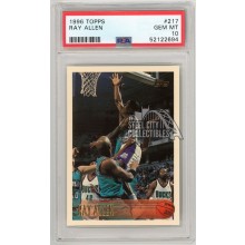 Ray Allen 1996-97 Topps Basketball Rookie Card #217 PSA 10