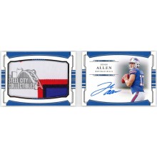 Josh Allen 2018 Panini National Treasures Rookie Patch Autograph Booklet Card #PSB-JA 53/99